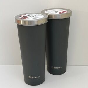 Lot of Two Vitamix Double-Wall Insulated Satinless Steel Tumbler 24 oz *No Straw